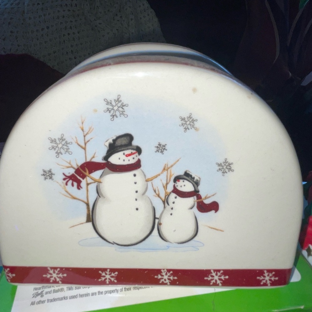 COPY - Snow man napkin holder